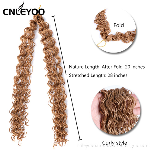 28 Inch Curly ZiZi Box Braid Crochet Hair 24 Strands Micro Box Braids Crochet For Fashion
